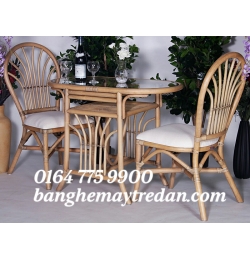 Bàn ghế mây nhà hàng GM97