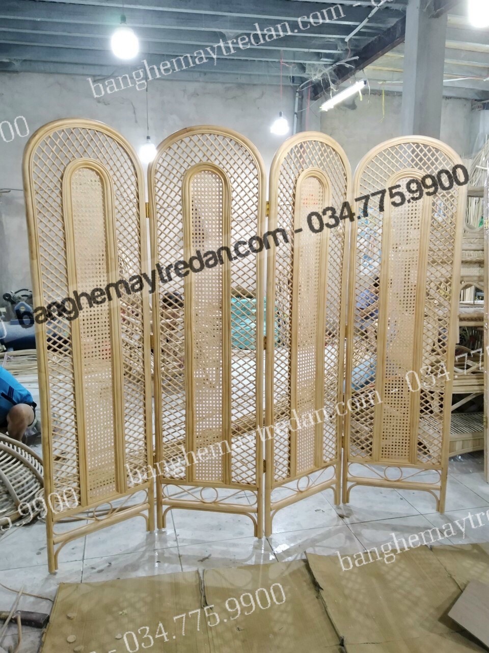 
								Bình phong mây tự nhiên BP01