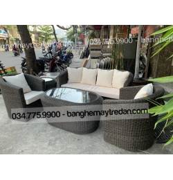 Bàn ghế sofa nhựa giả mây GN359