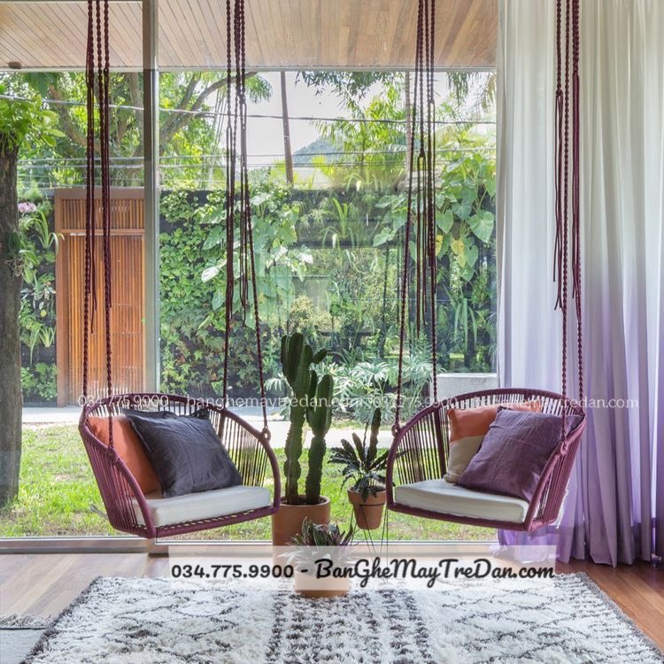 
								Ghế đu treo dây dù HT01