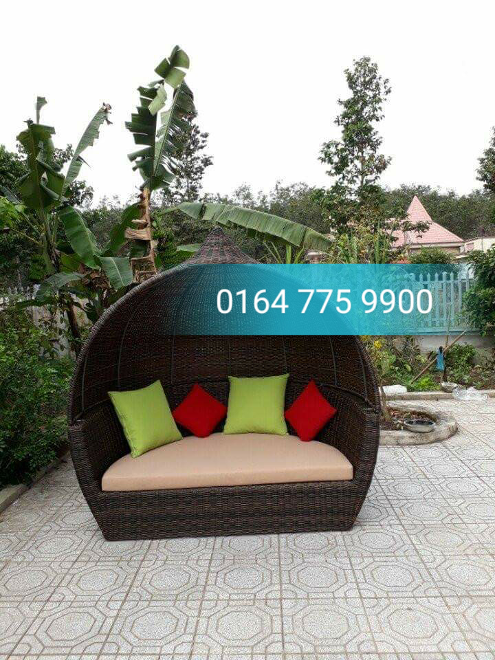 
								Ghế tắm nắng nhựa giả mây ngoài trời đẹp HB19