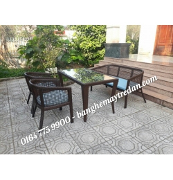 Ghế nhựa giả mây đan thưa GN292