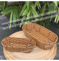 Khay nhựa giả mây GN185