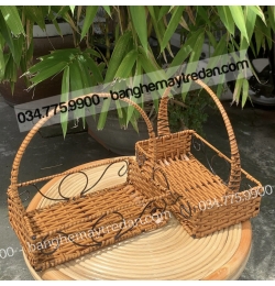 Lẵng mây nhựa gói quà GN454