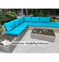 Sofa góc mây nhựa GN447