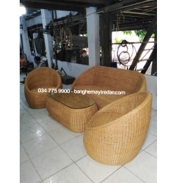 Sofa mây tự nhiên hình trứng GM414