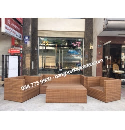 Sofa nhựa giả mây đẹp GN310