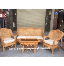 Sofa mây tre đan phong cách cổ điển GM416