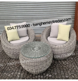 Ghế sofa nhựa giả mây đơn GN298