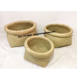 Giỏ trồng cây bằng mây tre đan SG30