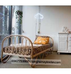 Giường đơn mây tự nhiên G12