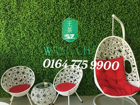 
								Xích đu đan hình đồng tiền trắng XN74