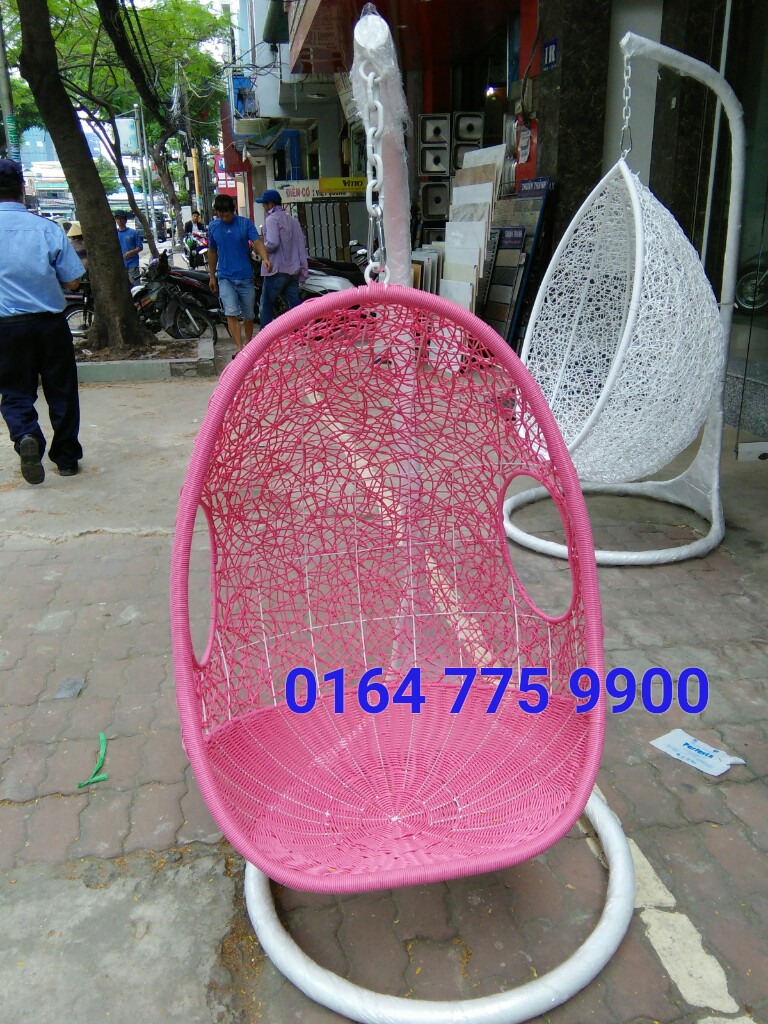
								Xích đu trứng màu hồng XN23