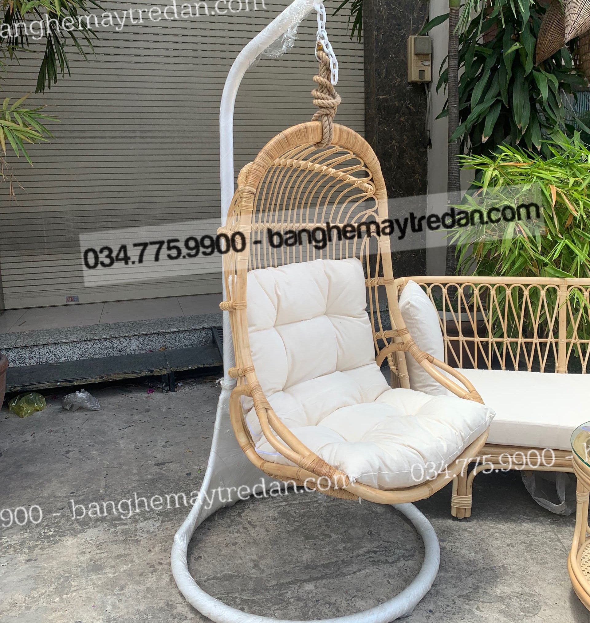 
								Xích đu mây tự nhiên  GM341